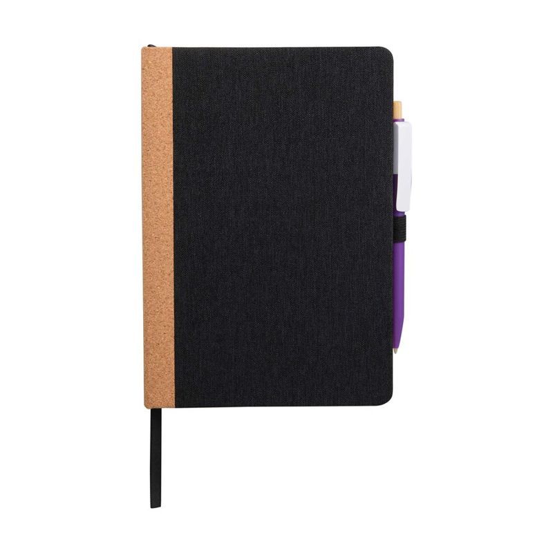 5.5 x 8.5 in Recycled PET and Cork Bound Journal