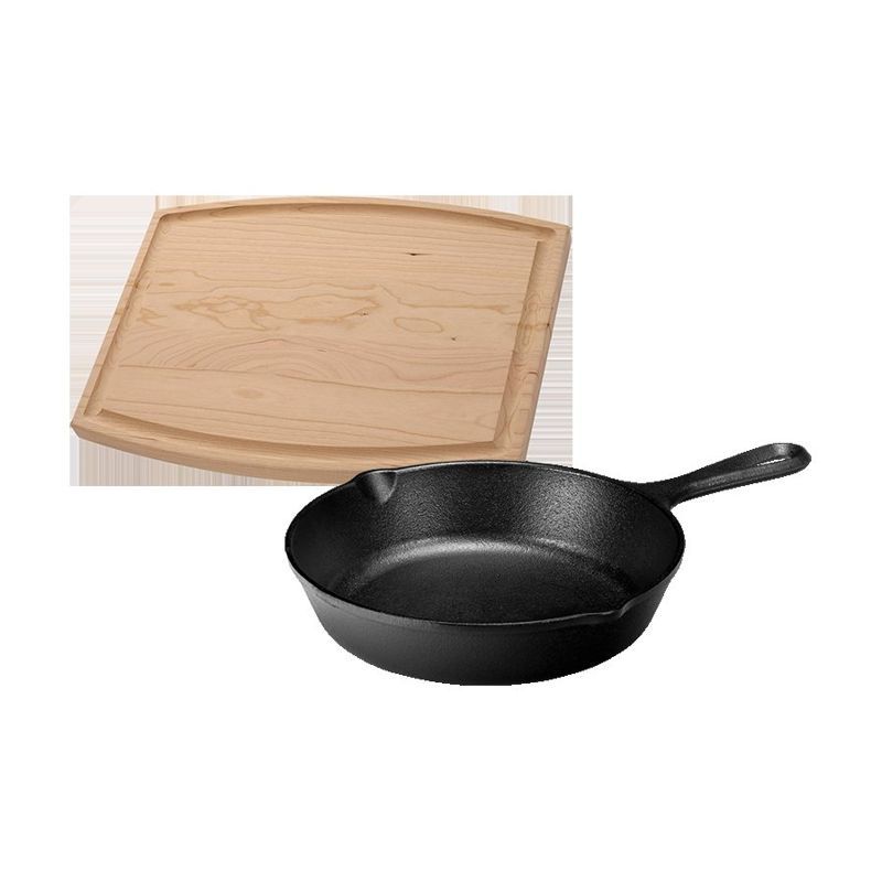 Lodge 8" Skillet and 12" Arch Cutting Board Gift Set