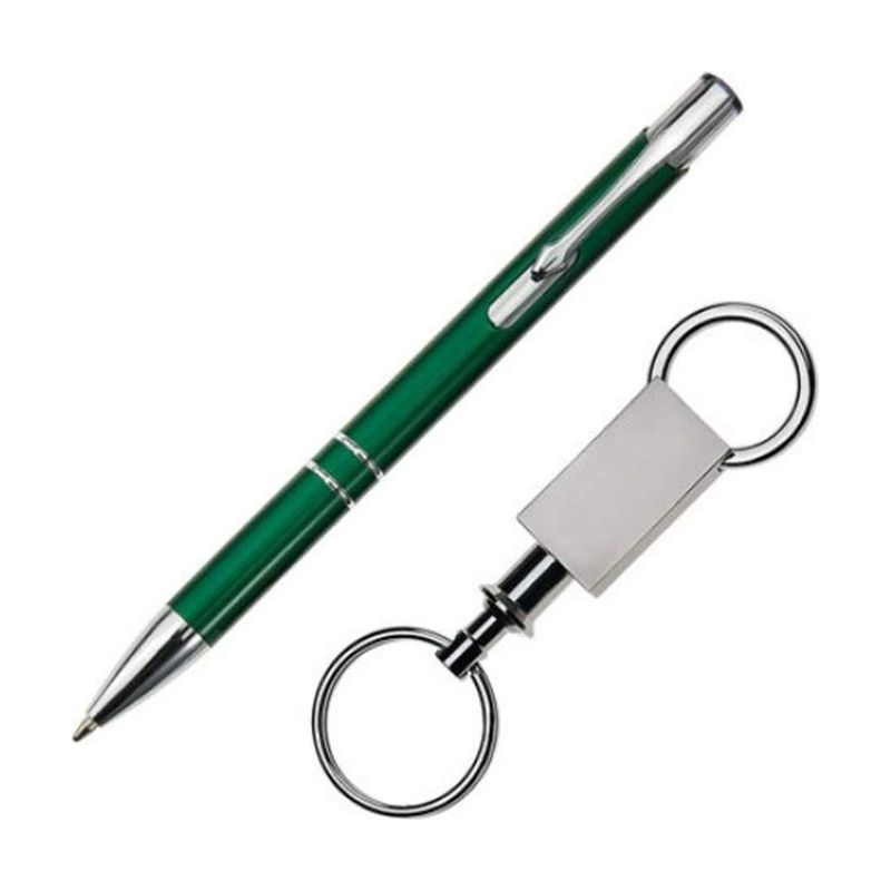 Clicker Pen and Keyring Gift Set
