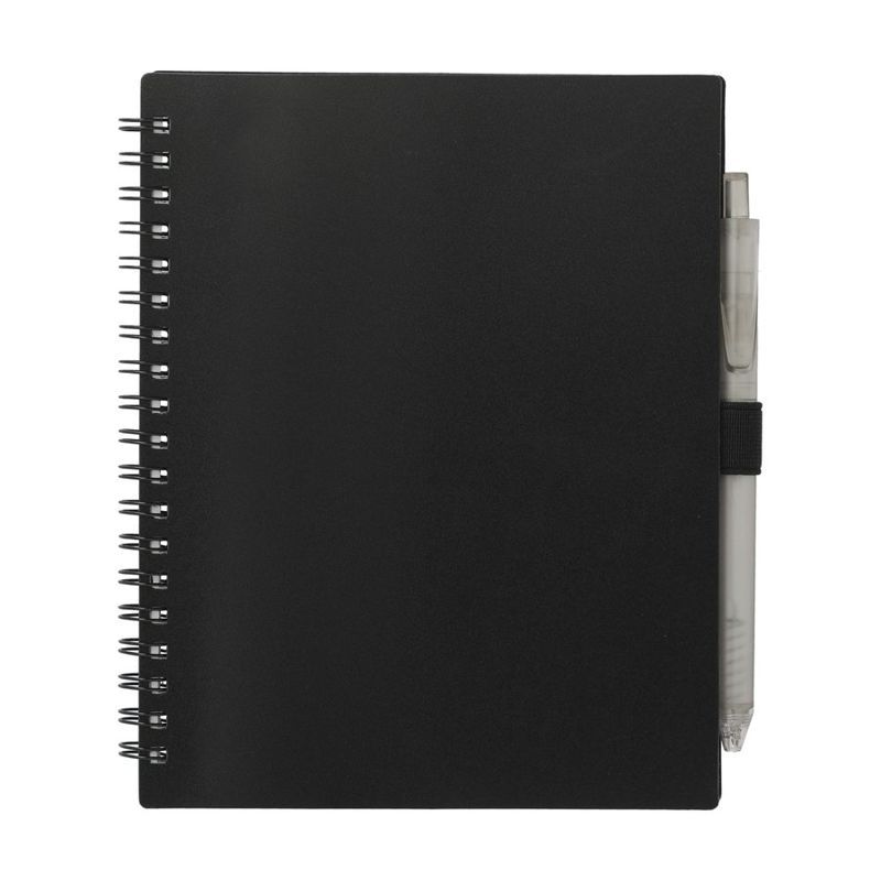 5.5 x 7 in FSC Recycled Spiral Notebook With RPET Pen
