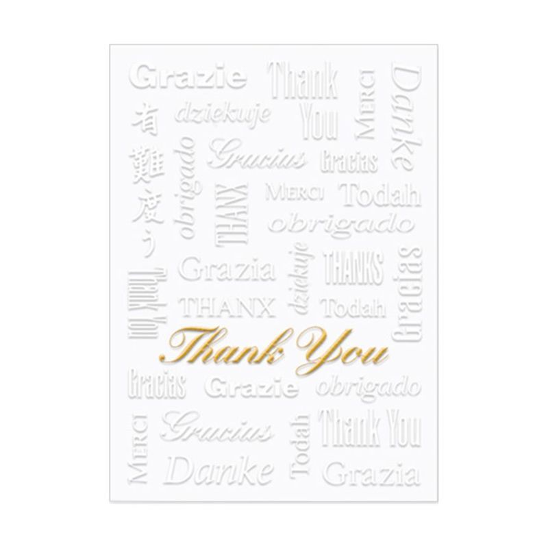 Multilingual Thank You Card