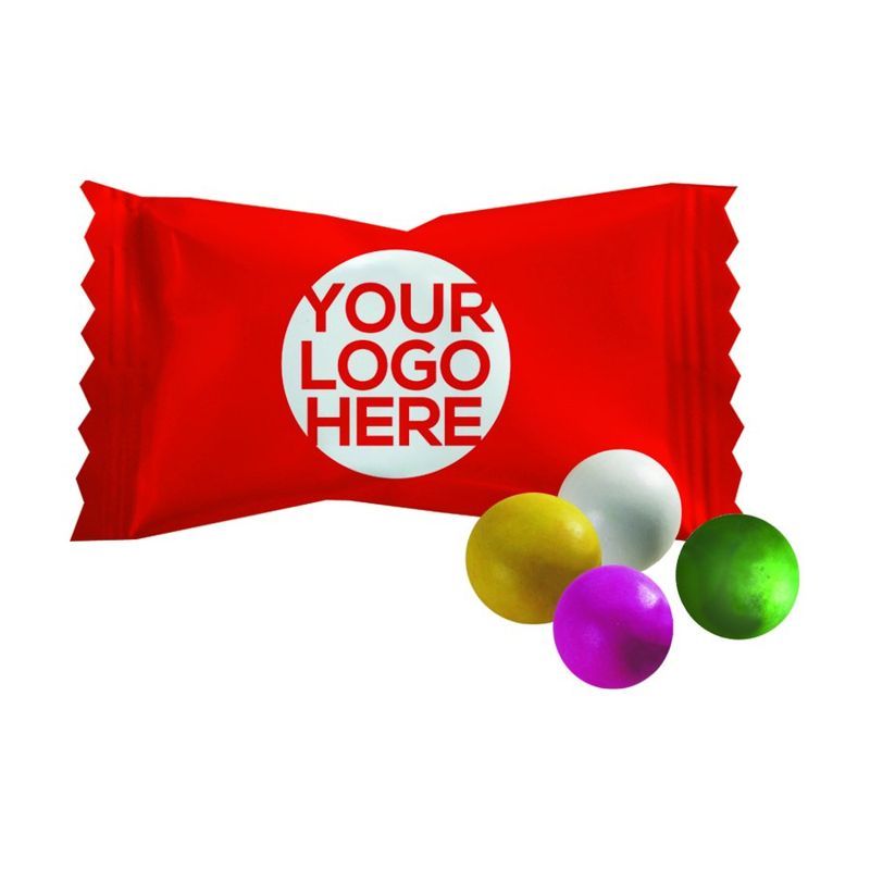 Assorted Pastel Chocolate Buttermints with Custom Wrapper