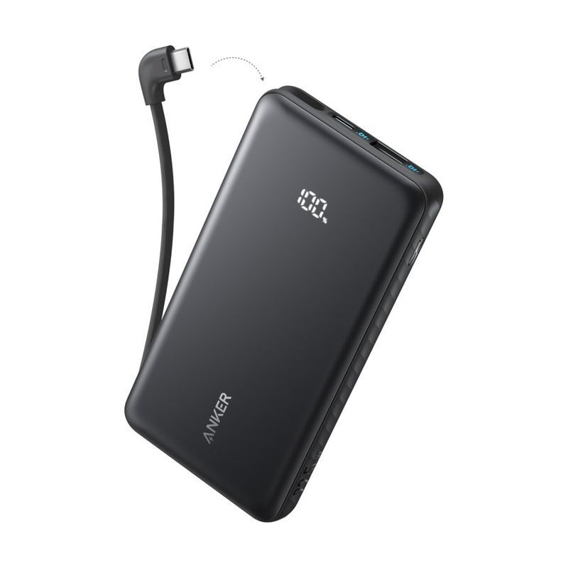 Anker Power Bank 10K with Built-In USB-C Cable