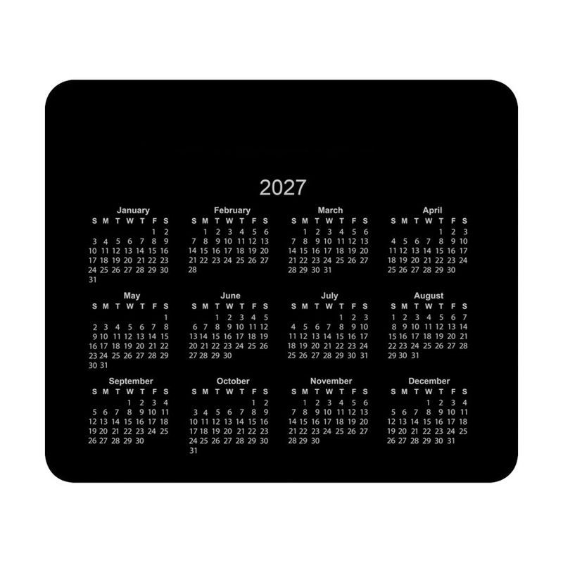 Horizontal Calendar Mouse Pad