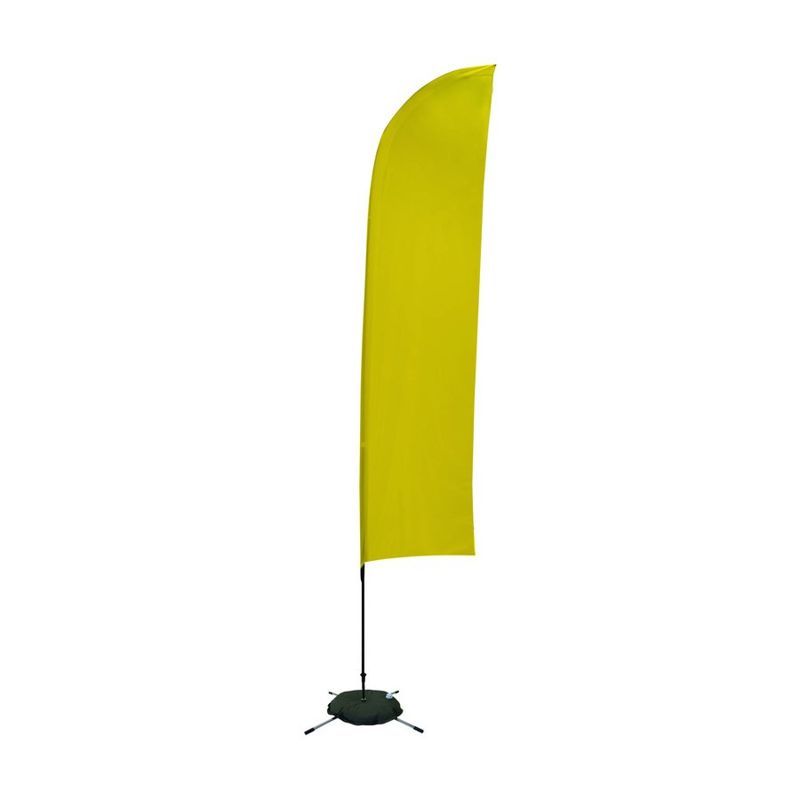 13 ft Solid Color Streamline Blade Sail Sign Kit, Scissor Base
