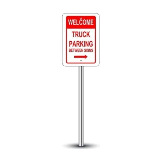 Truck Parking Only Sign 1 ft x 1 ft