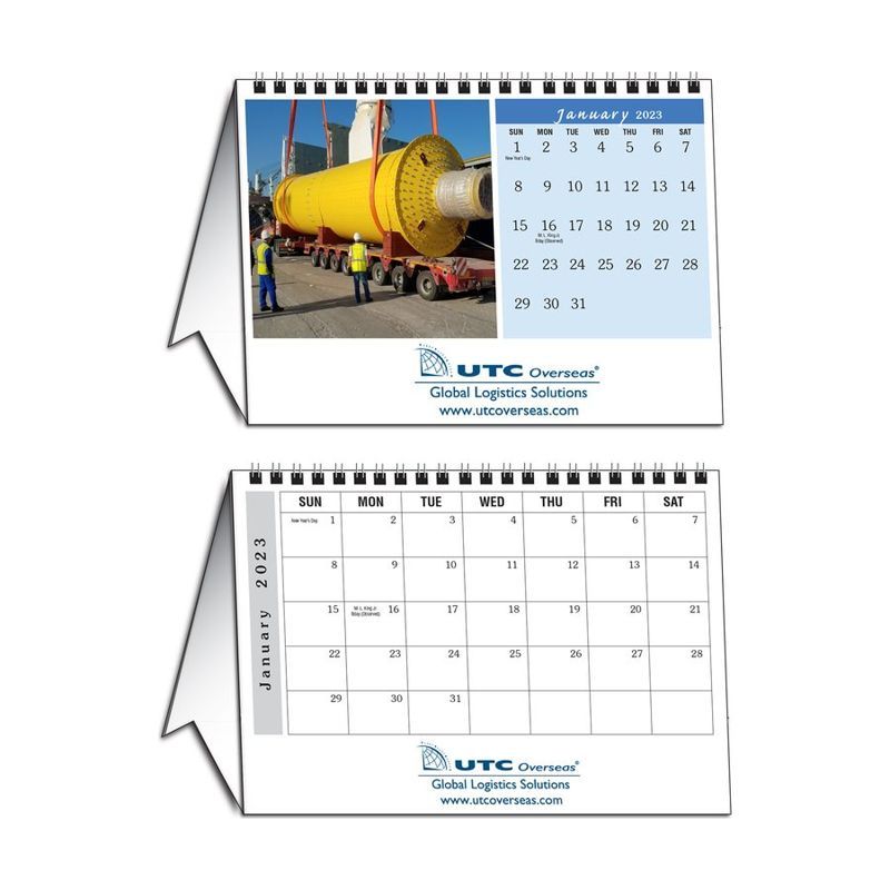 Full Color Photo Desk Tent Calendar
