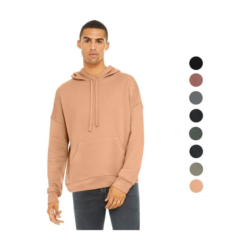 BELLA+CANVAS Unisex Sponge Fleece Pullover DTM Hoodie, 7 oz