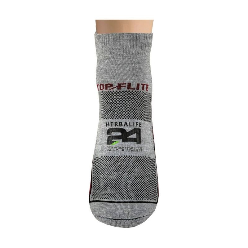 Low Cut Half Cushion Running Socks with Oversized Print