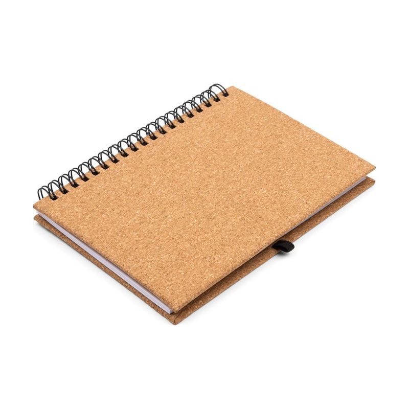 Cork Spiral Sticky Note Journal, 5 by 7 Inch