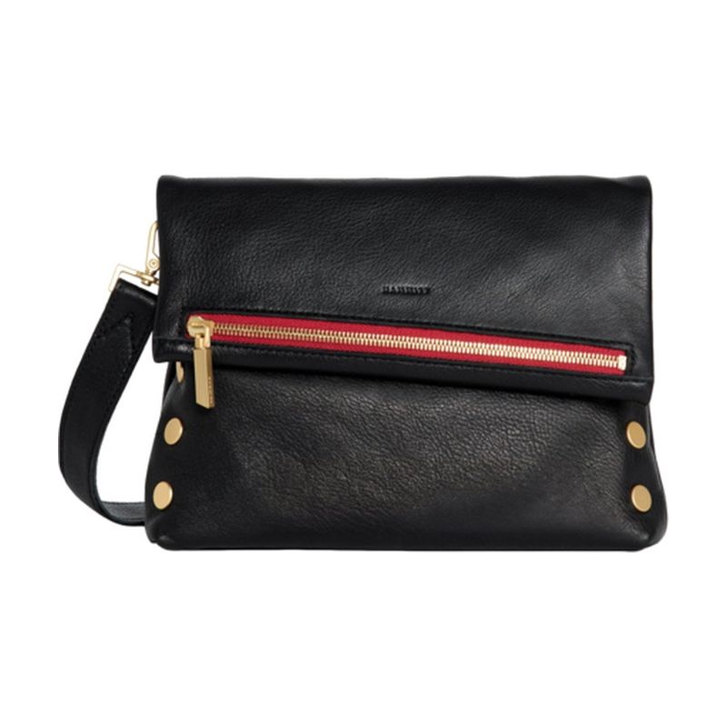 Hammitt VIP Medium Zippered Leather Crossbody Clutch