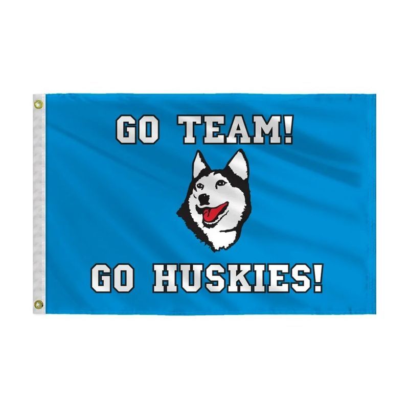 Husky Mascot Flag