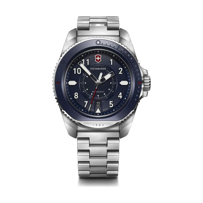 Victorinox Journey 1884 Watch, Blue Dial, Steel Bracelet