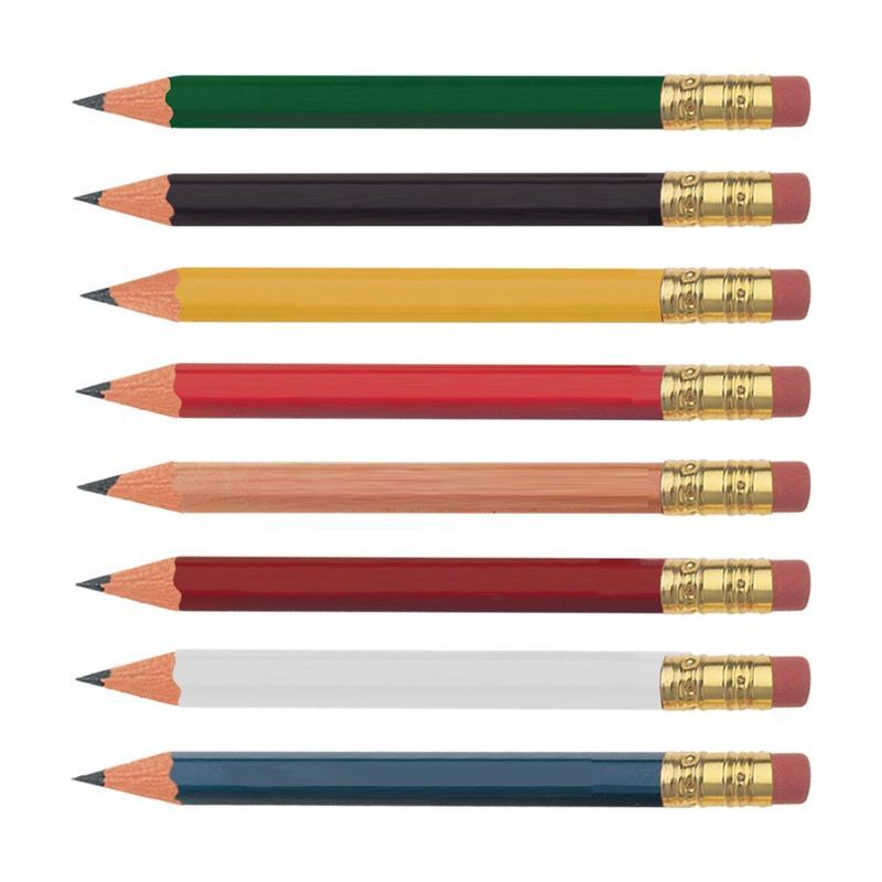 Hex Golf Pencil with Eraser