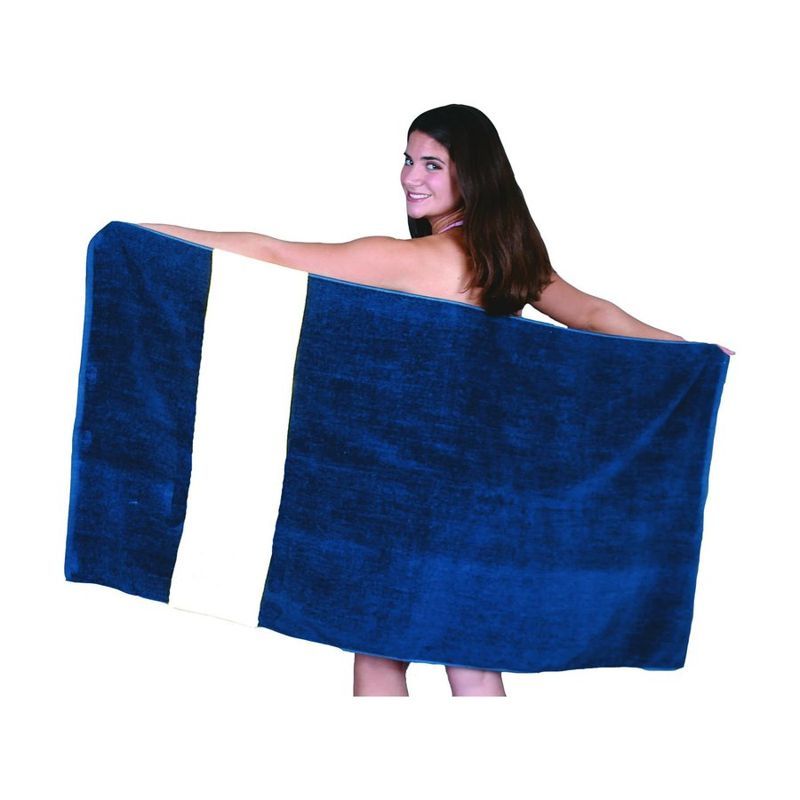 Classic Rugby Stripe Beach and Bath Towel