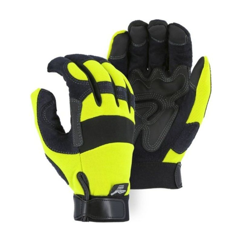 Mechanics Glove with PVC Double Palm