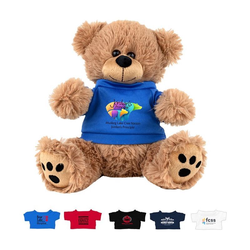 Fred E. Bear 8" Plush Teddy Bear with T-Shirt