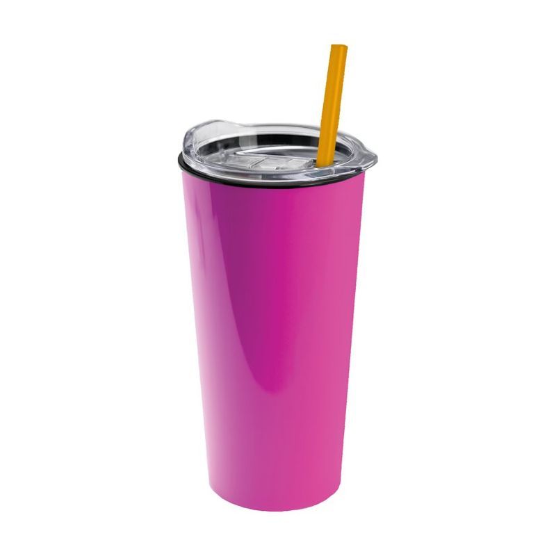 Roadmaster Travel Tumbler with Slider Lid and Straw, 18 oz