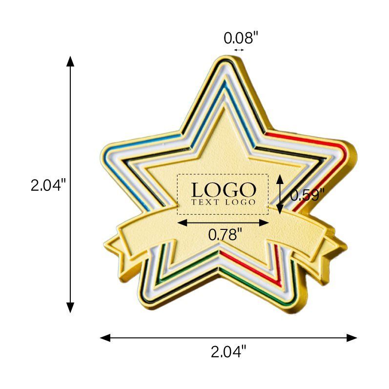 Full Color Star Name Badge
