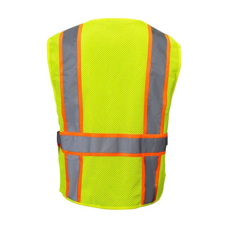 3.8 Oz Polyester Class 2 Safety Vest with Mic Tabs