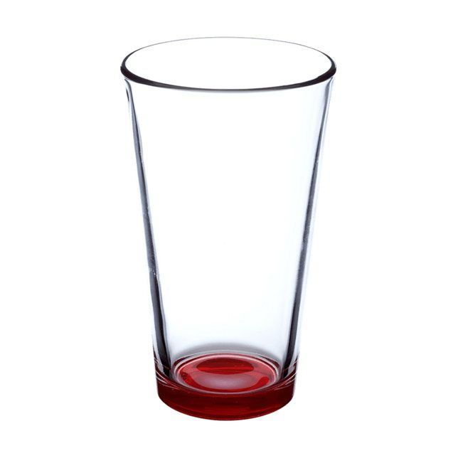 Pub Crawl 16 oz Pint Glass with Color Bottom