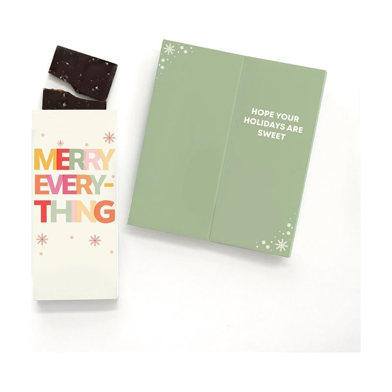 Holiday Sweeter Card with Sea Salt Caramel Chocolate Bar