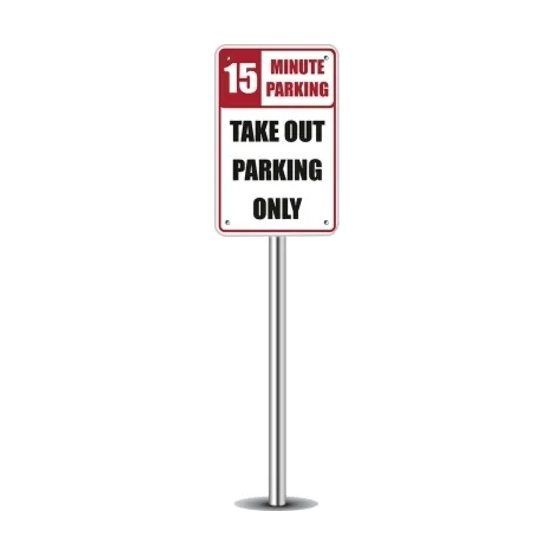 Take Out Parking Only Sign 1 ft x 1 ft