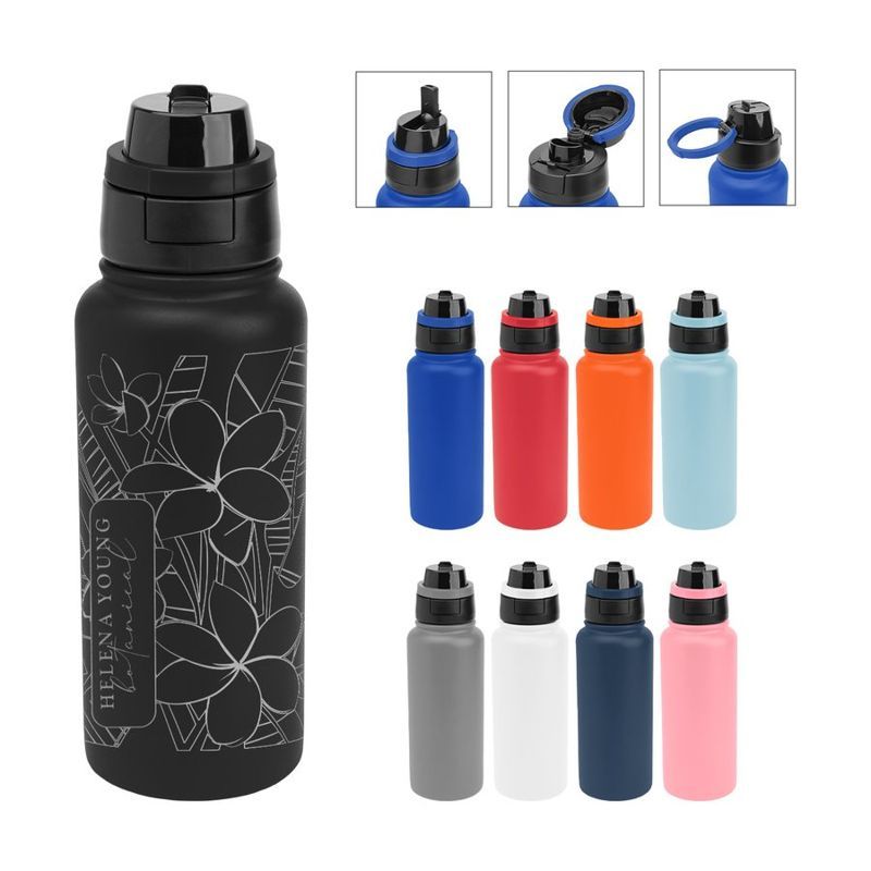 32 oz Pop Sip and Chug Recycled Stainless Steel Bottle