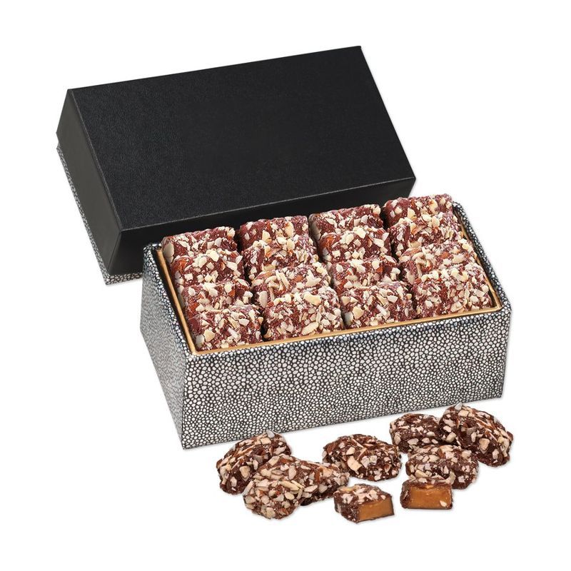 English Butter Toffee in Black and Silver Gift Box