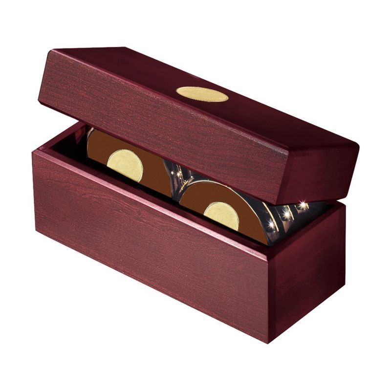 Six Coasters with Solid Cherry Chest