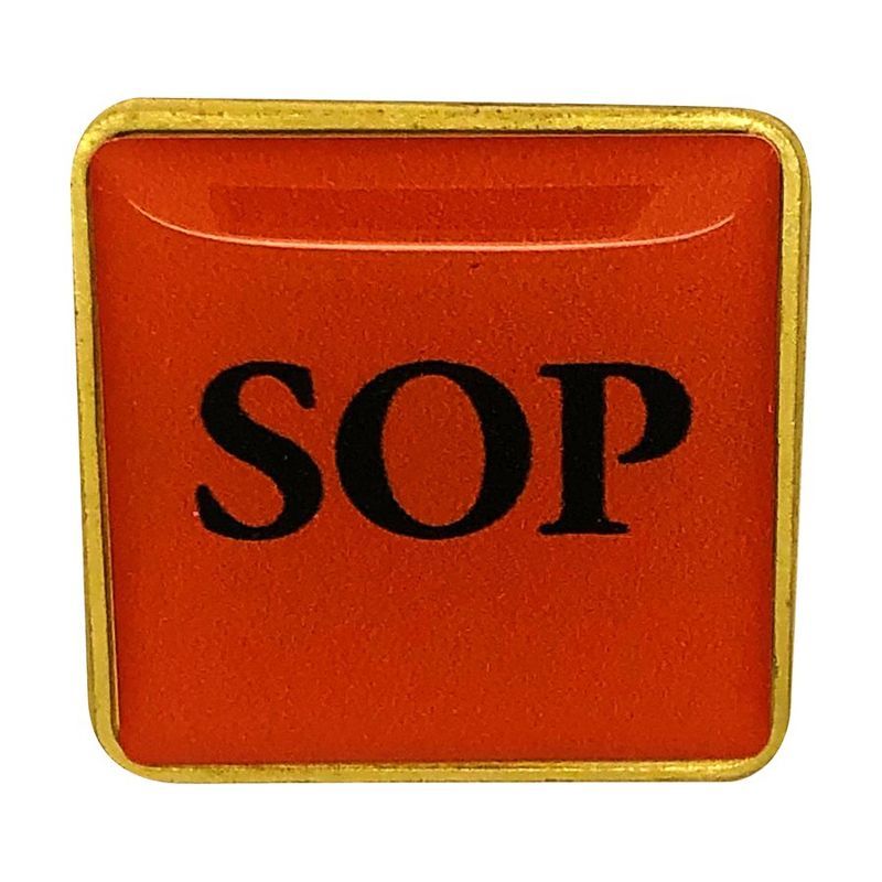 Full Color Rounded Square Lapel Pin 1"