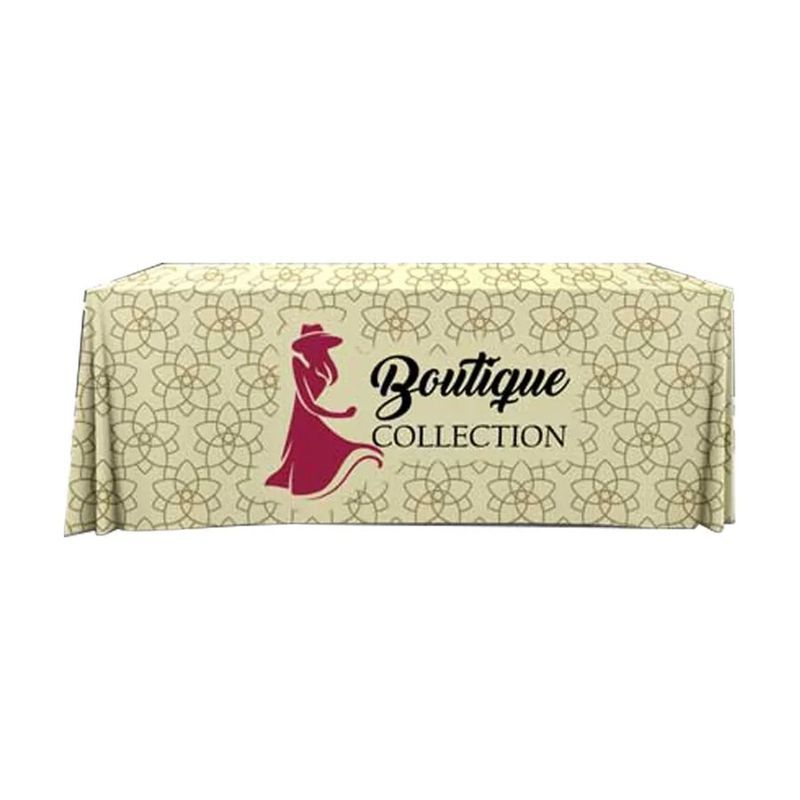 4 ft Pleated Printed Table Cover