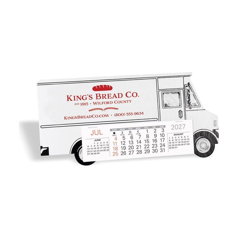Box Van Shape Desk Calendar