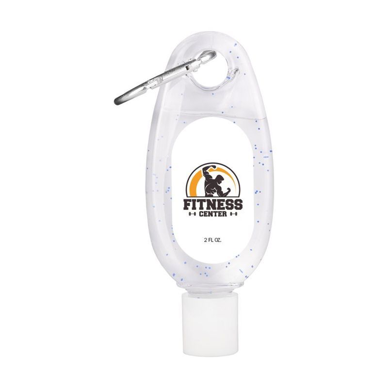 2 oz Hand Sanitizer with Moisture Beads and Carabiner