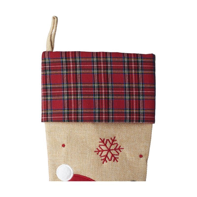 Rustic Santa Christmas Stocking