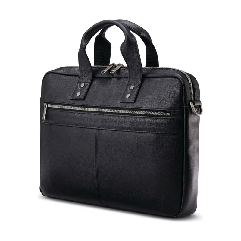 Samsonite Classic Leather Slim Laptop Brief Bag