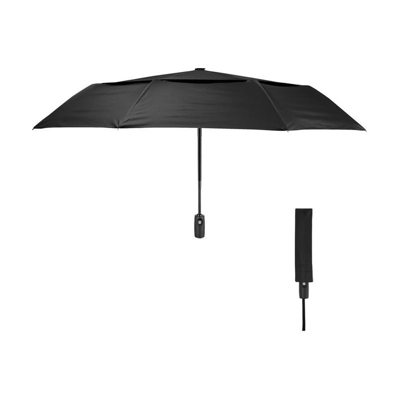 42" Telescopic Folding Umbrella with rPET Canopy