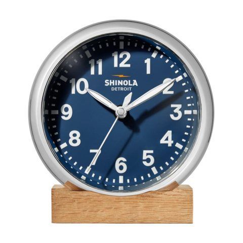 Shinola Runwell 6 Inch Desk Clock