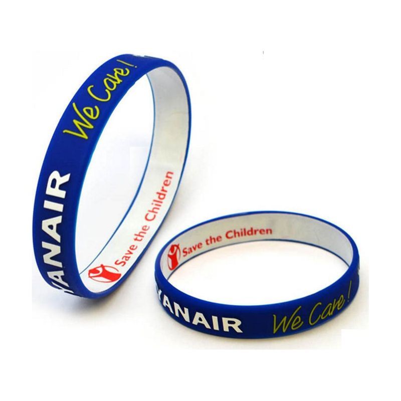 1/2 in Dual Layer Silicone Wristband
