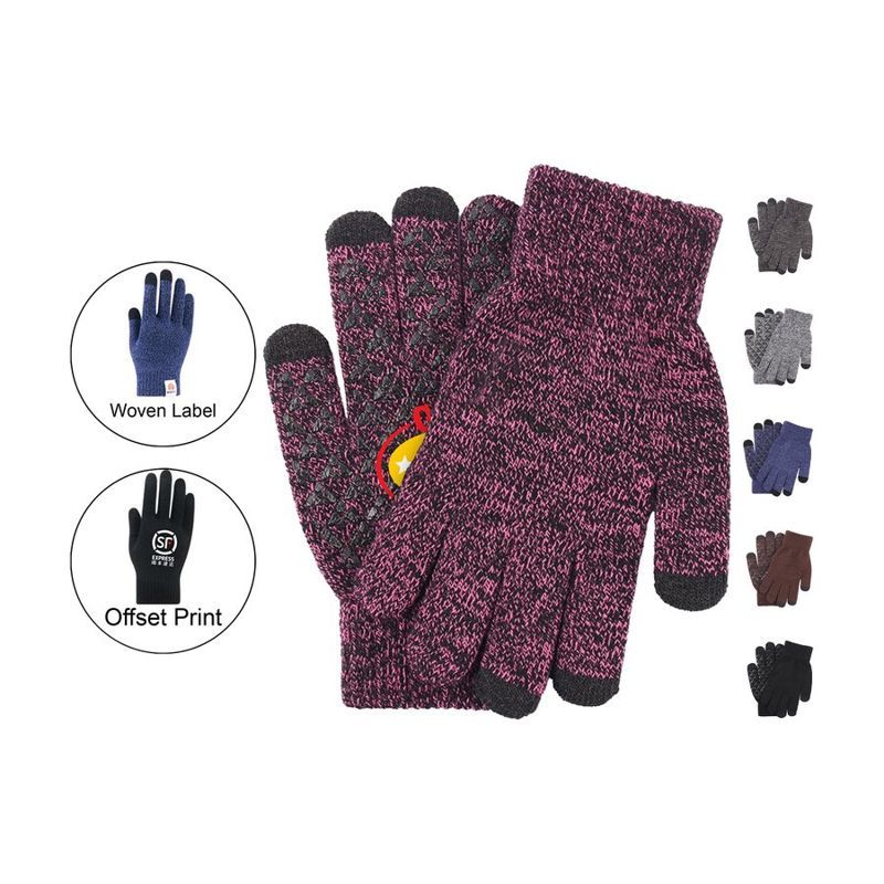 Non-Slip Touch Gloves, 3-Finger