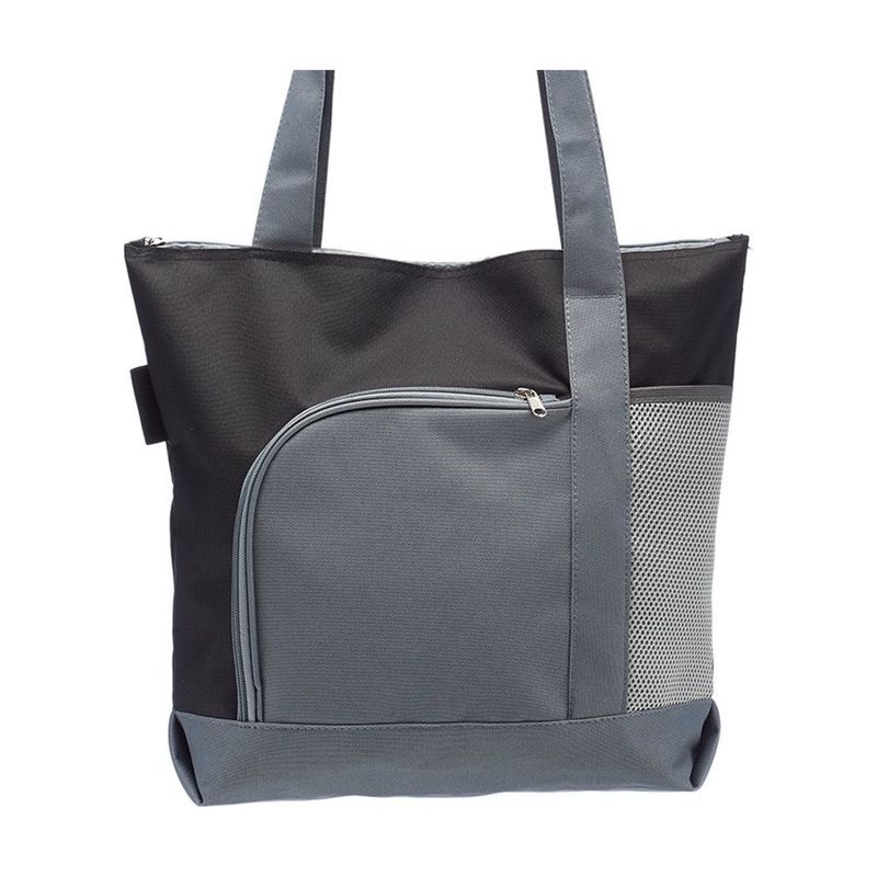 Go Getter Two-Tone Zippered Tote Bag