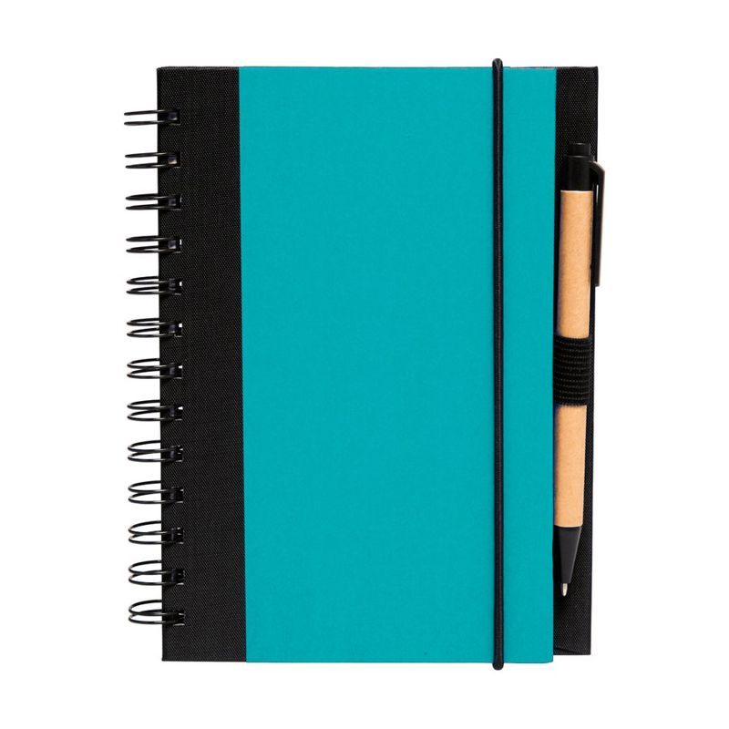Eco Block Spiral Notebook with Pen