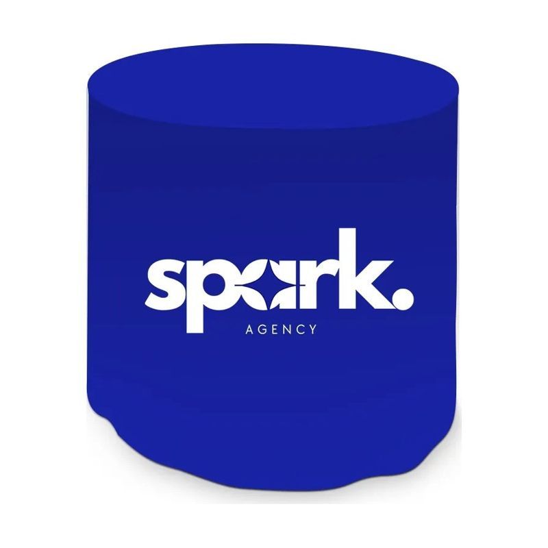 Round Fitted Printed Table Cover, 31.5 x 29 in