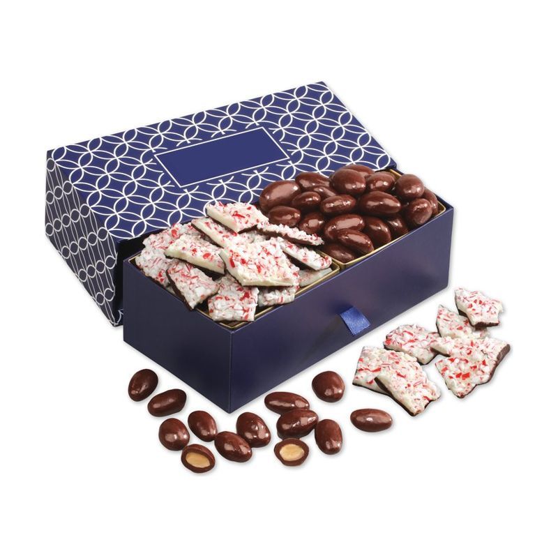 Hidden Treasures with Chocolate Almonds and Peppermint Bark