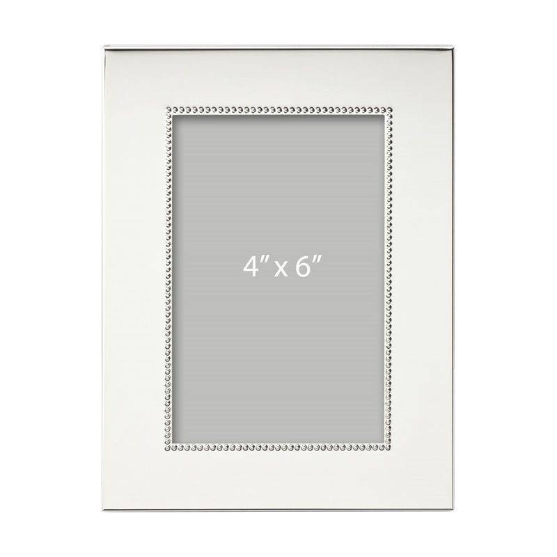 Nickel-Plated 4" x 6" Photo Frame
