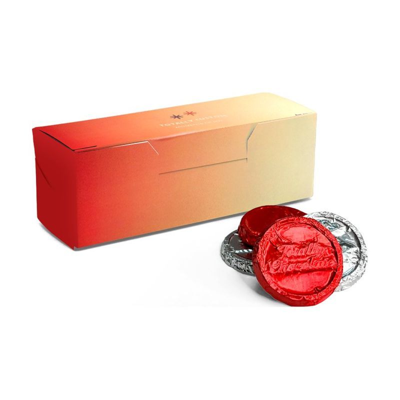 18-Piece Custom Foil-Wrapped Chocolate Gift Box