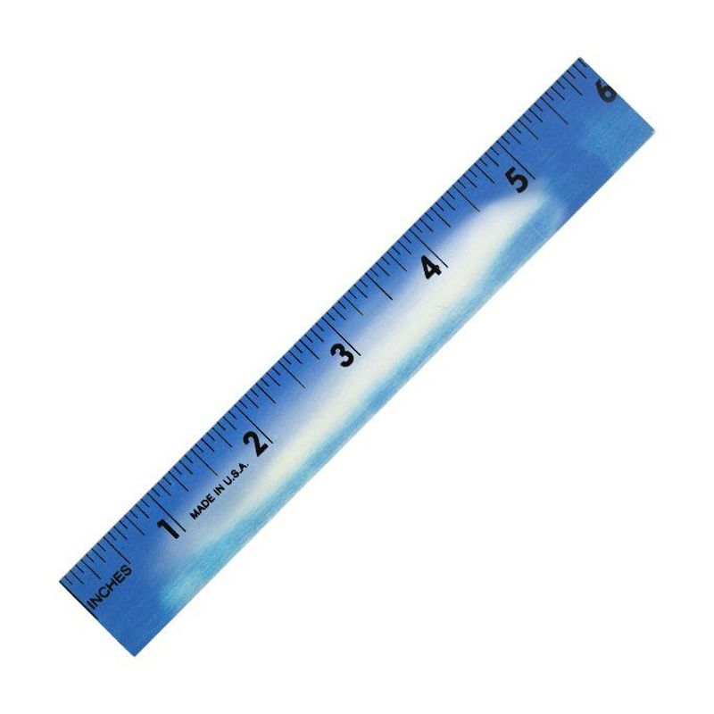 6 Inch Mood Wood Ruler, English Scale