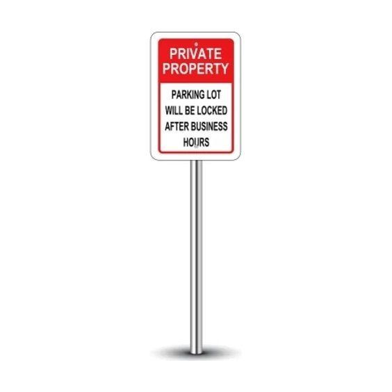Private Parking Sign 1 ft x 1 ft