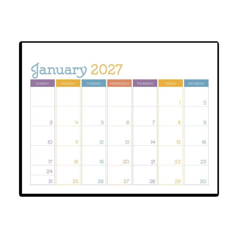Small Monthly Desk Pad, Colors