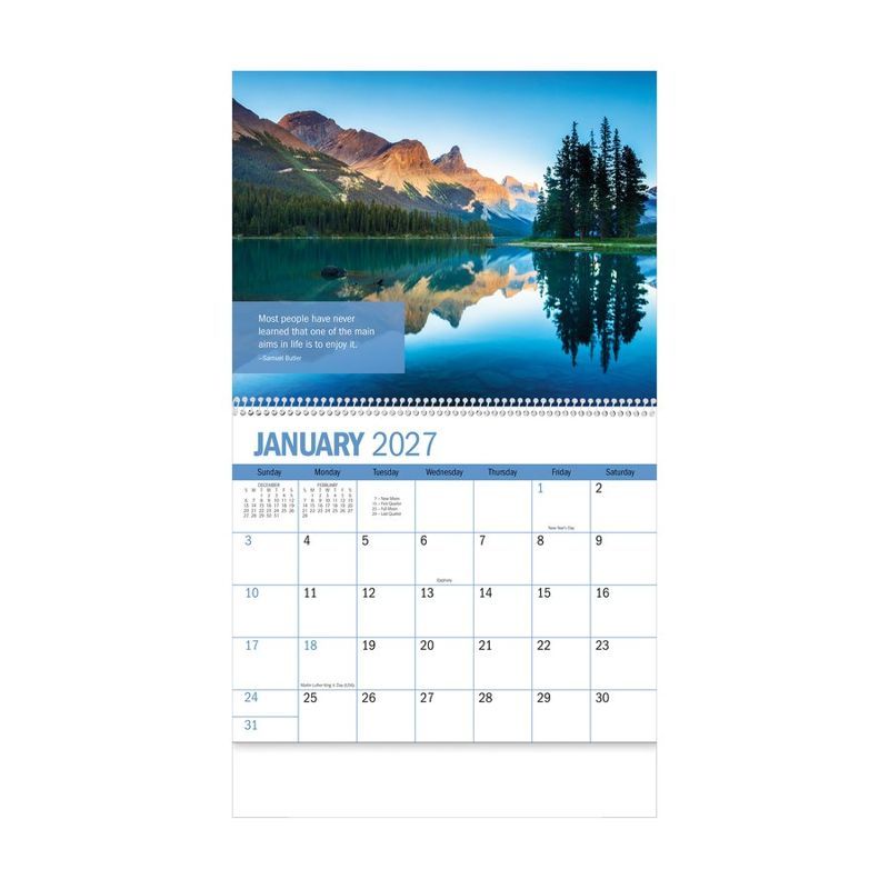 Inspiration 2027 Spiral Bound Wall Calendar